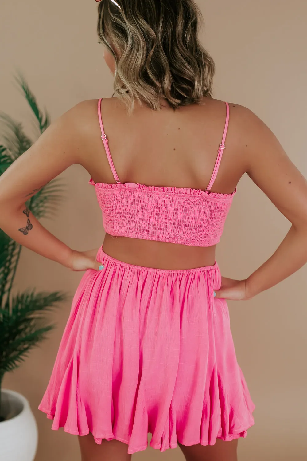 All The Above Mini Dress, Coral