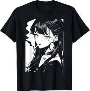 Anime Horror Girl Aesthetic Soft Grunge Waifu Japanese Otaku T-Shirt
