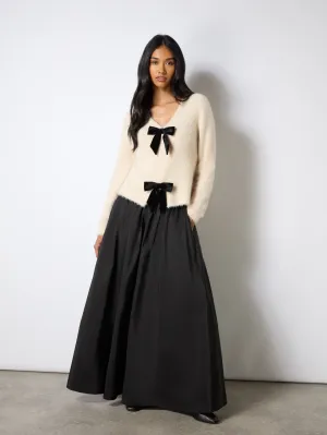 Black Full Maxi Skirt
