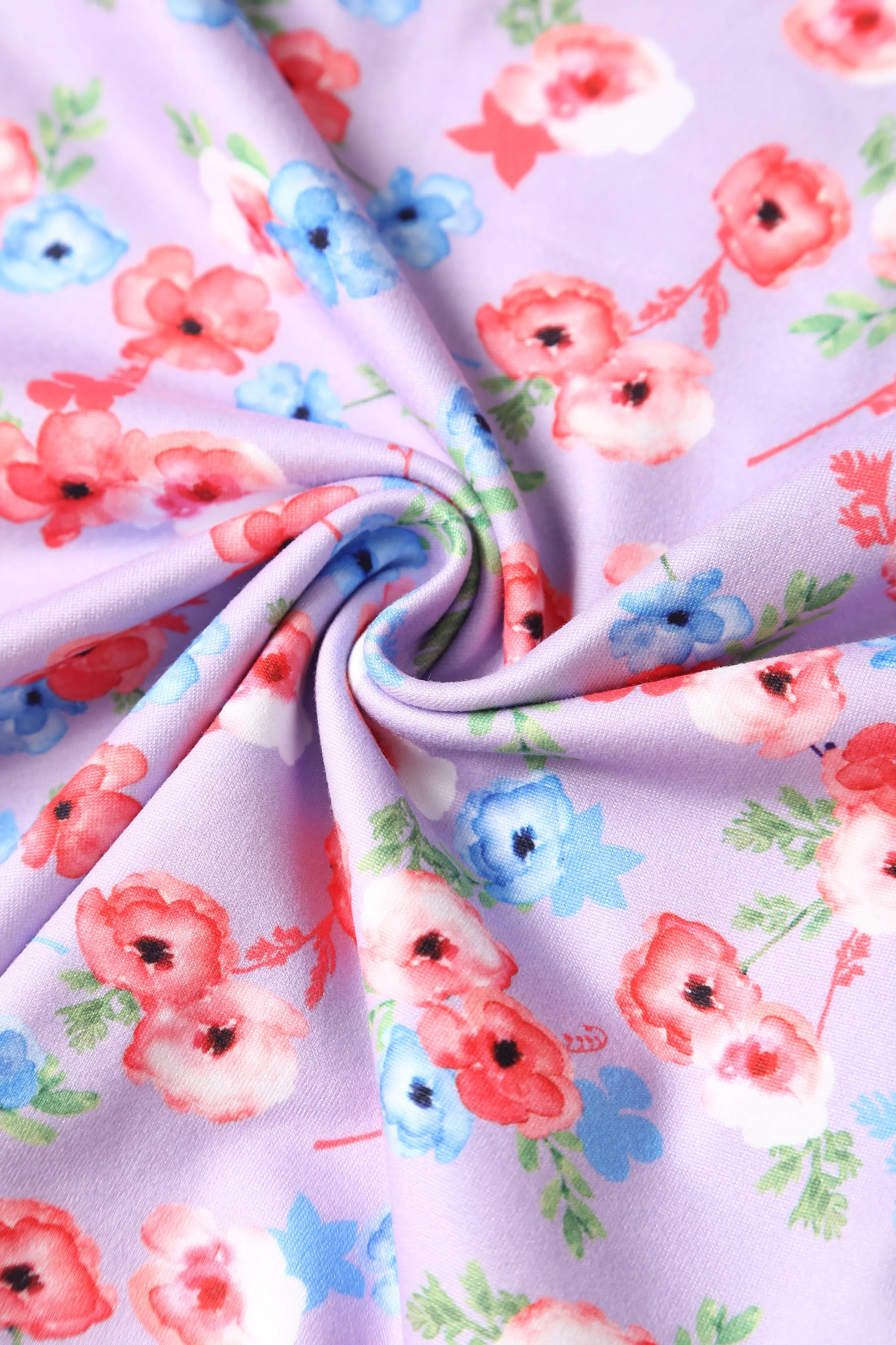 Brenda Lilac Floral A-line Dress