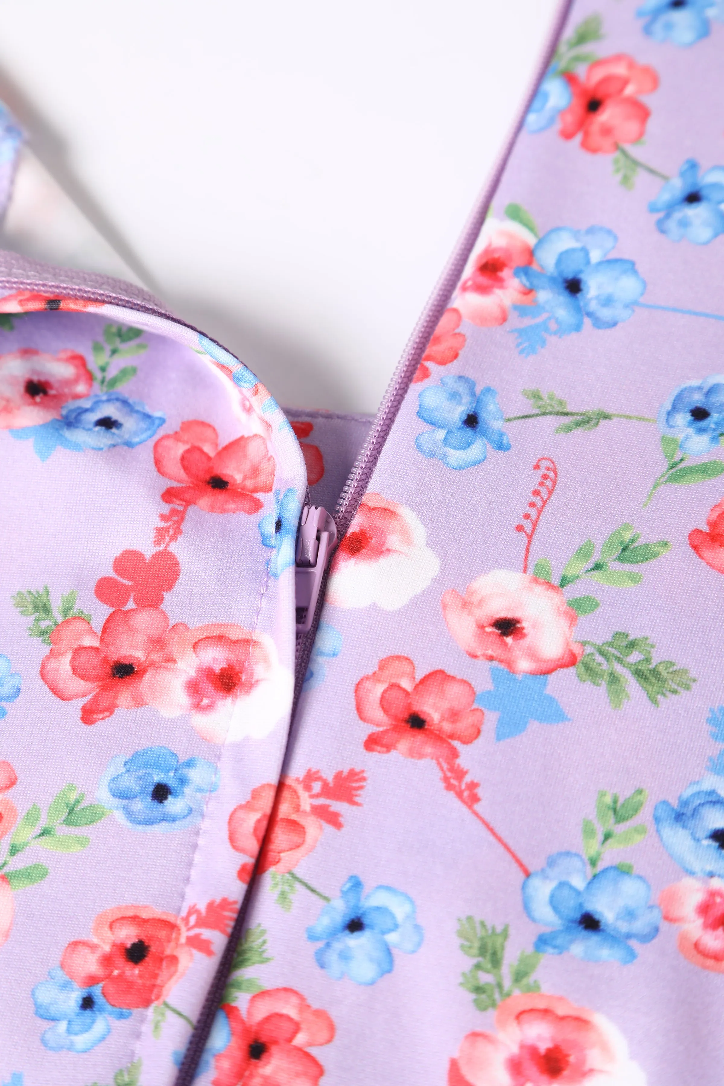 Brenda Lilac Floral A-line Dress