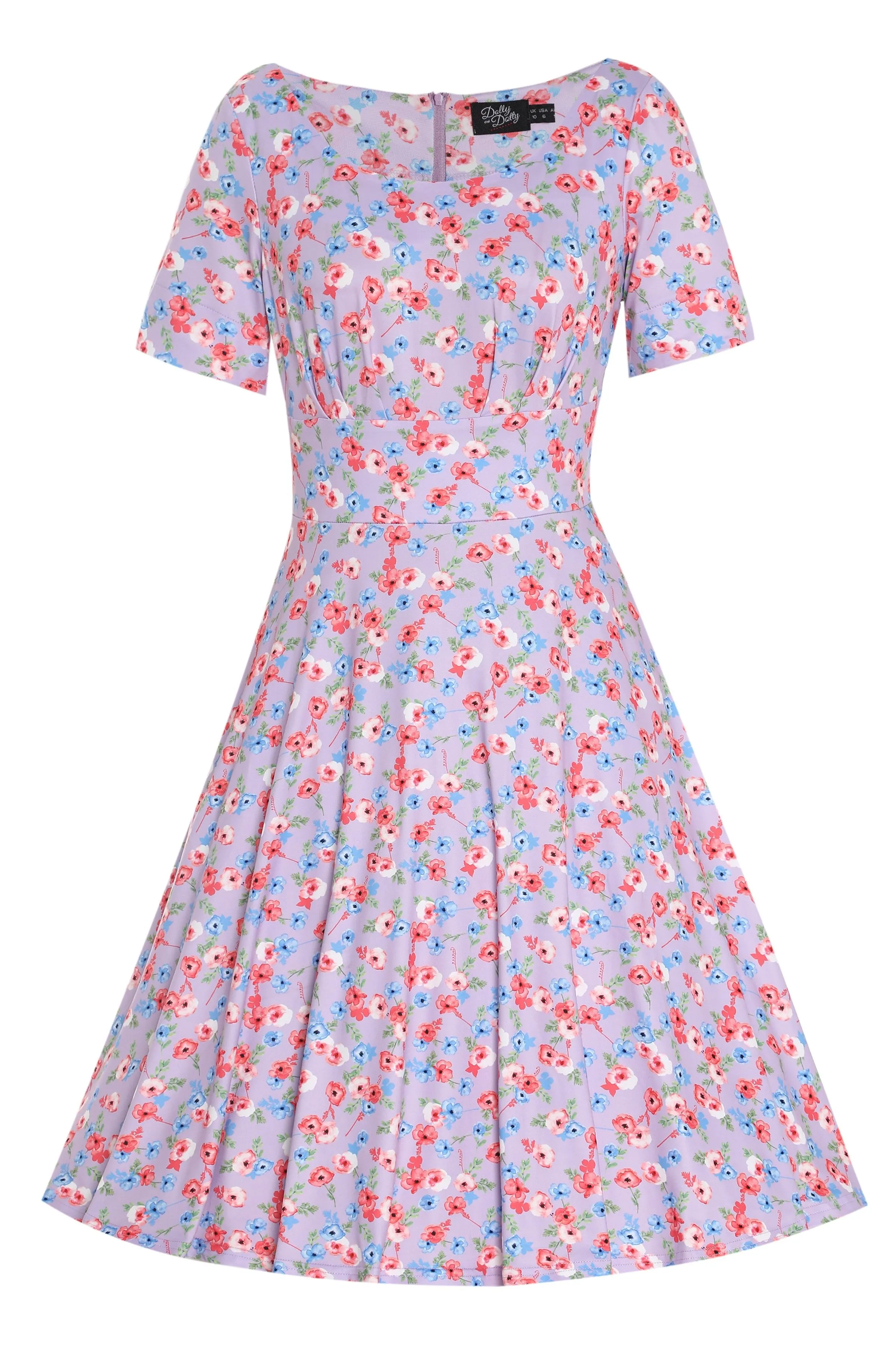 Brenda Lilac Floral A-line Dress