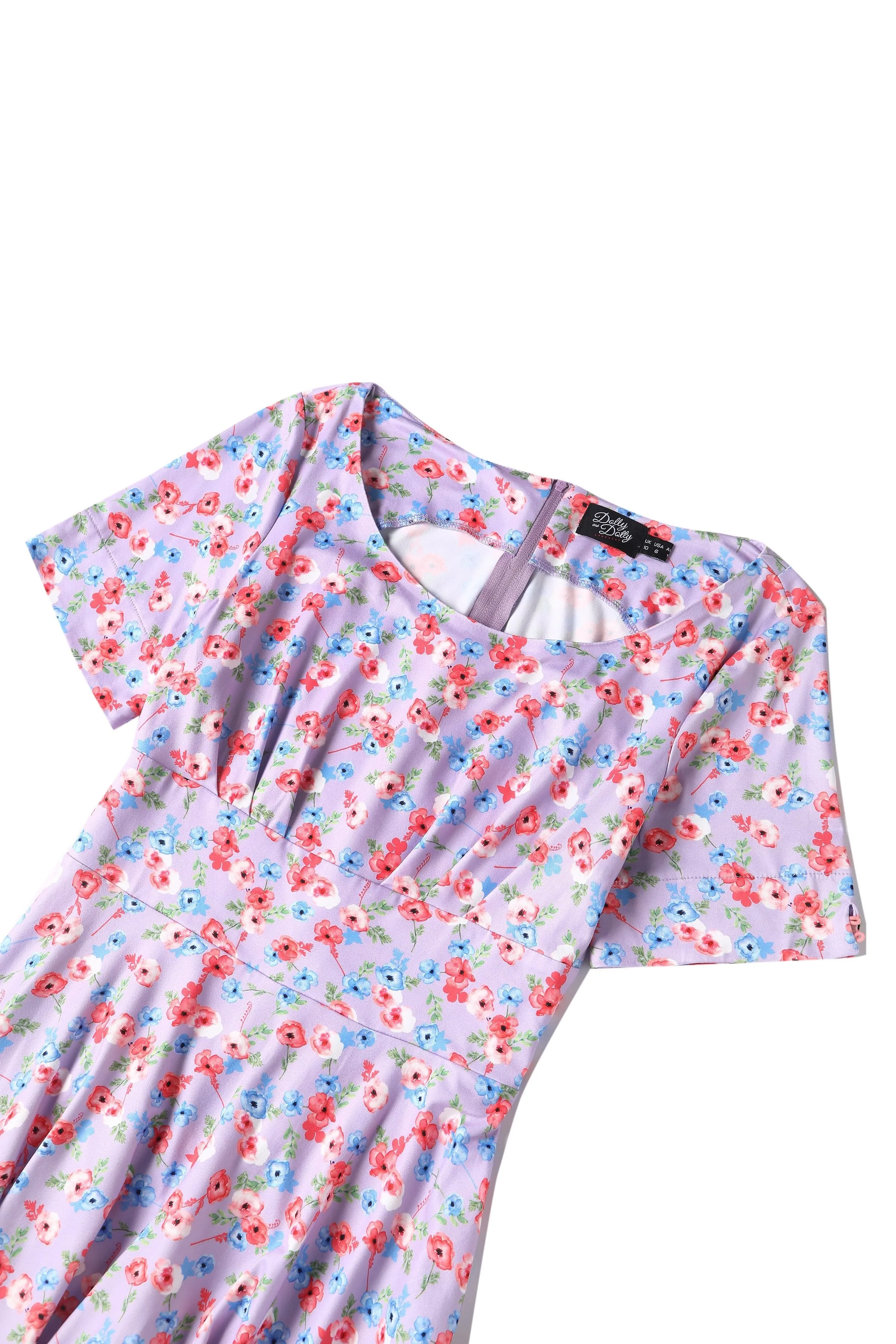 Brenda Lilac Floral A-line Dress