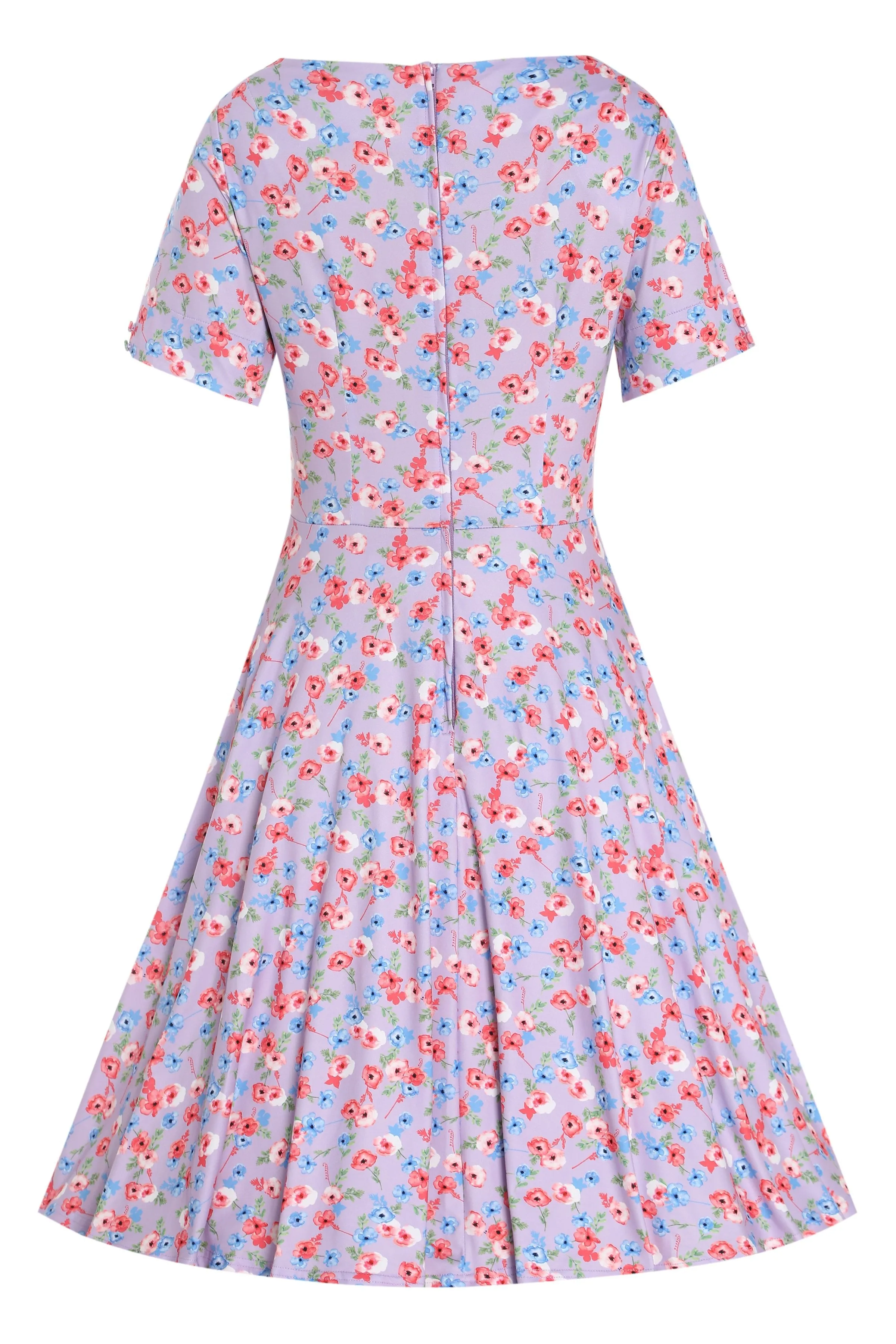 Brenda Lilac Floral A-line Dress