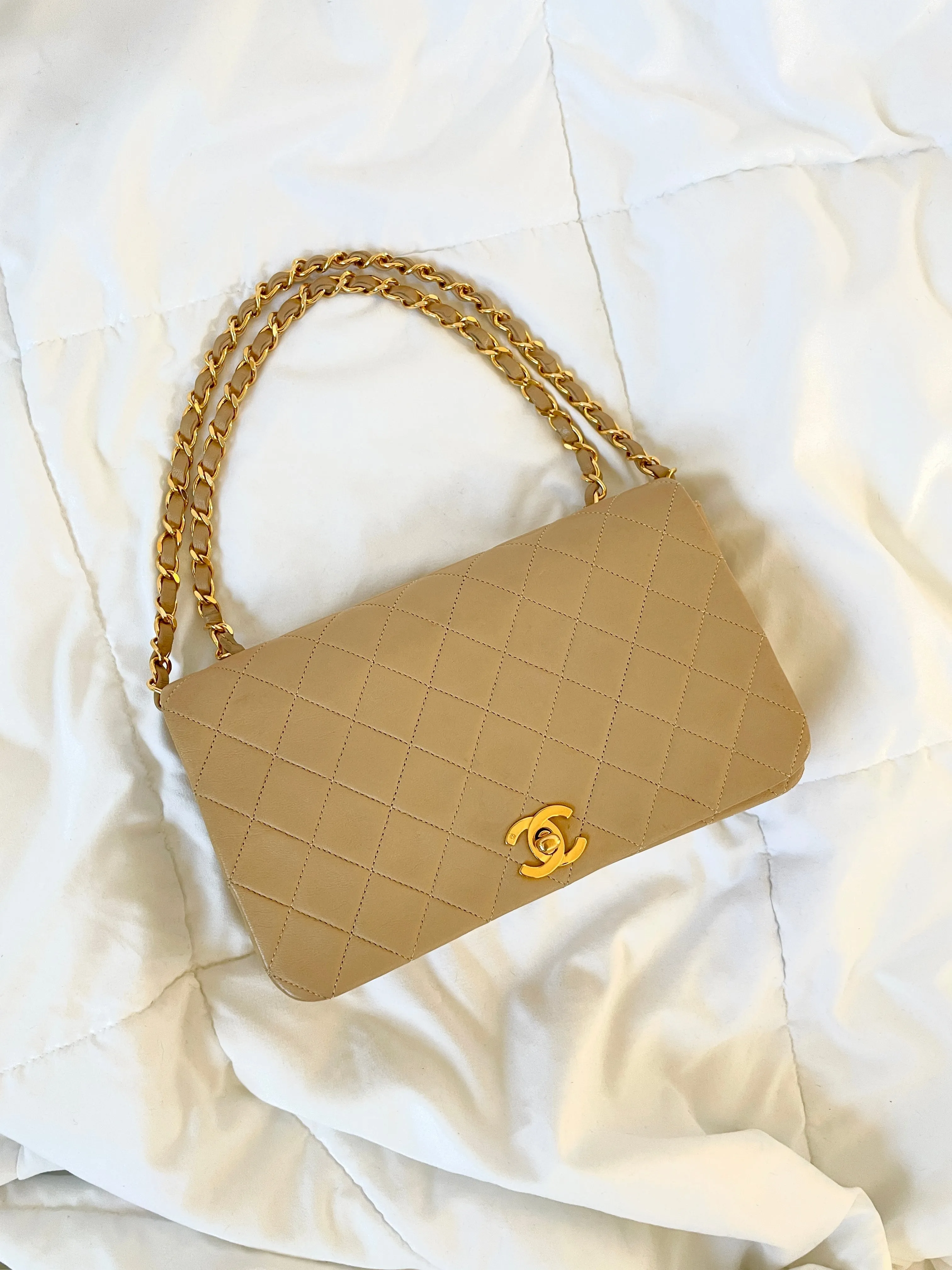 CL Lambskin Medium Full Flap Bag