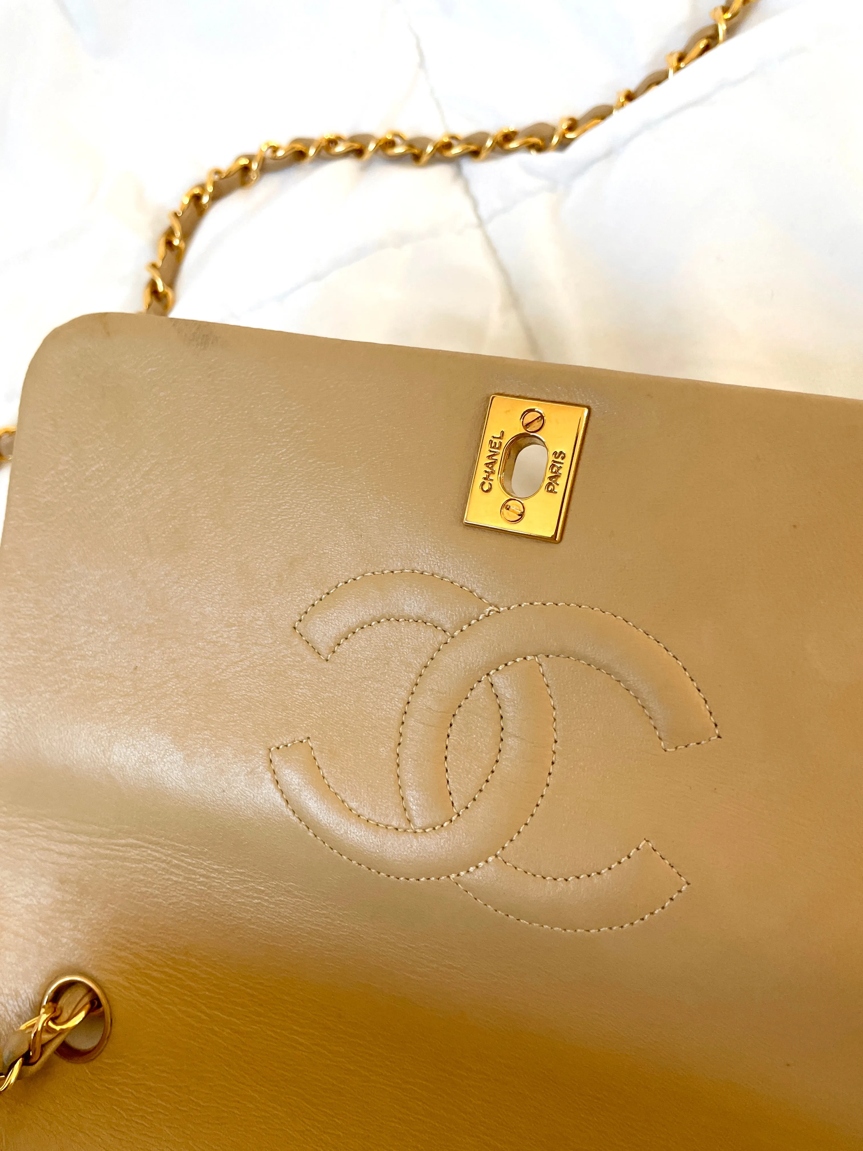 CL Lambskin Medium Full Flap Bag
