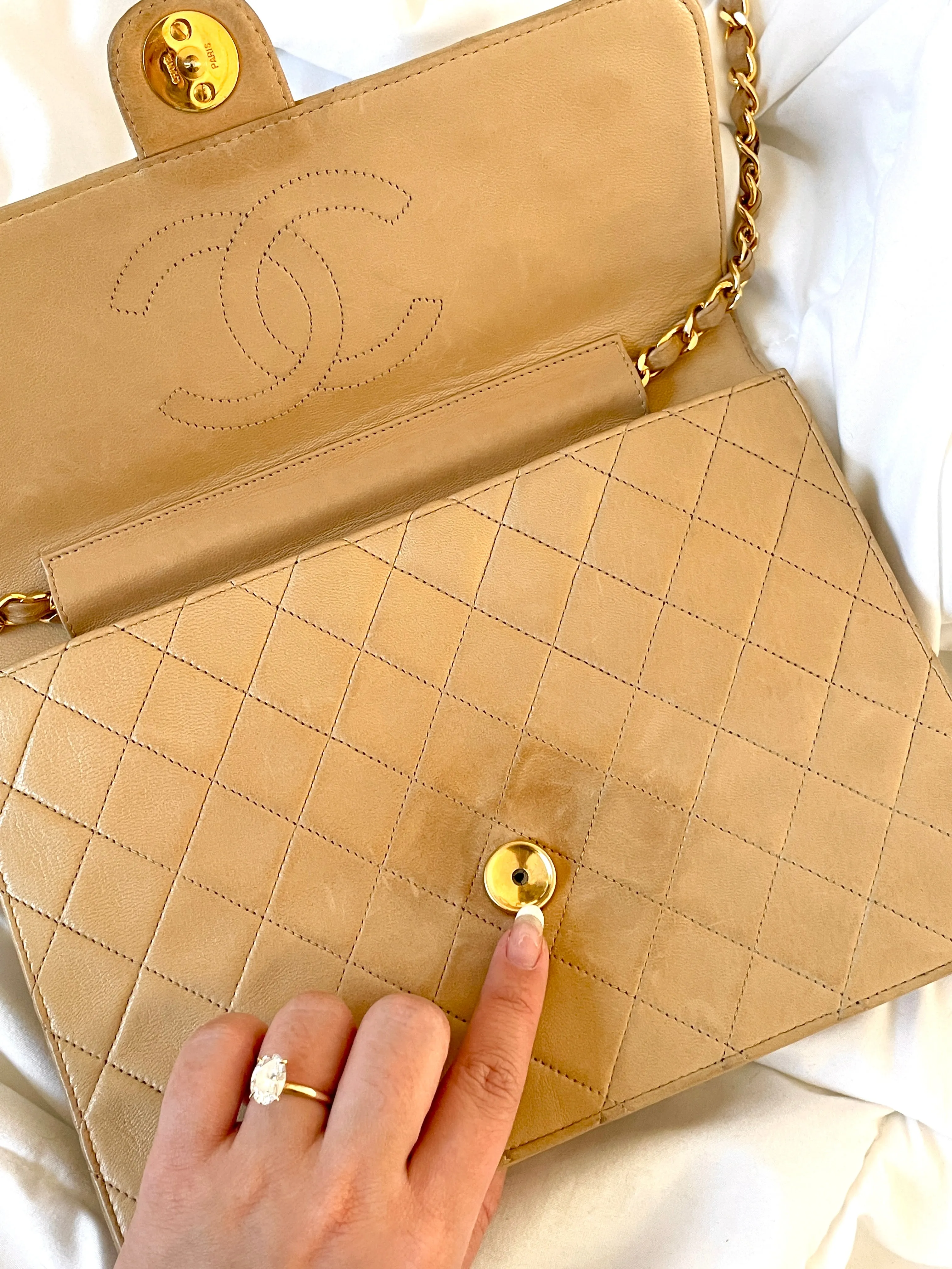 CL Lambskin Medium Half Flap Bag