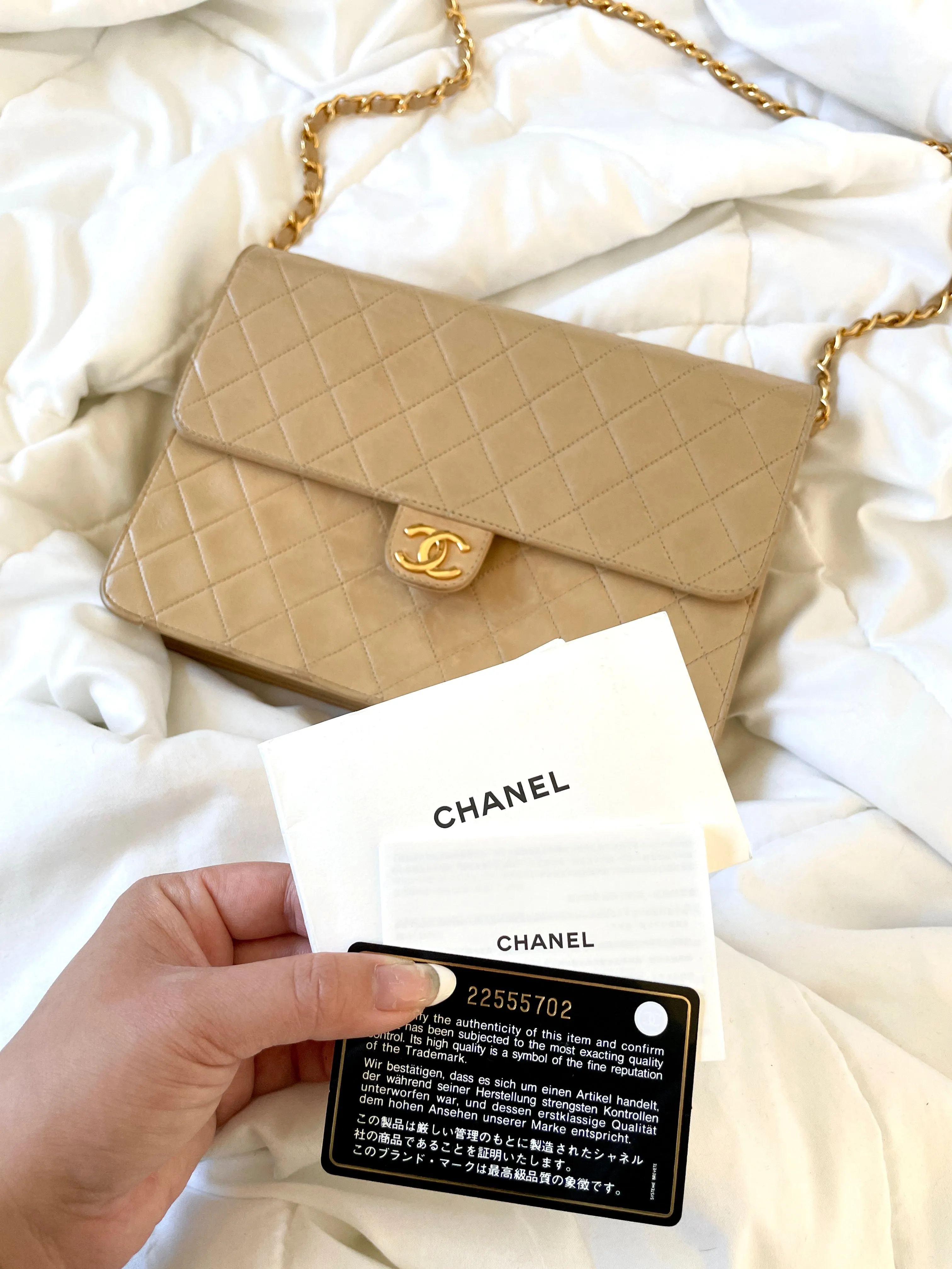 CL Lambskin Medium Half Flap Bag