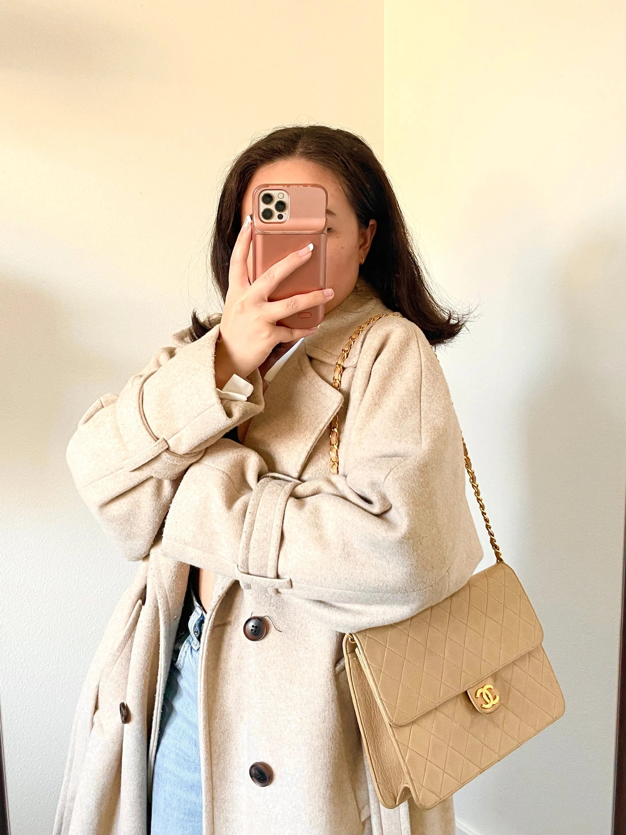 CL Lambskin Medium Half Flap Bag