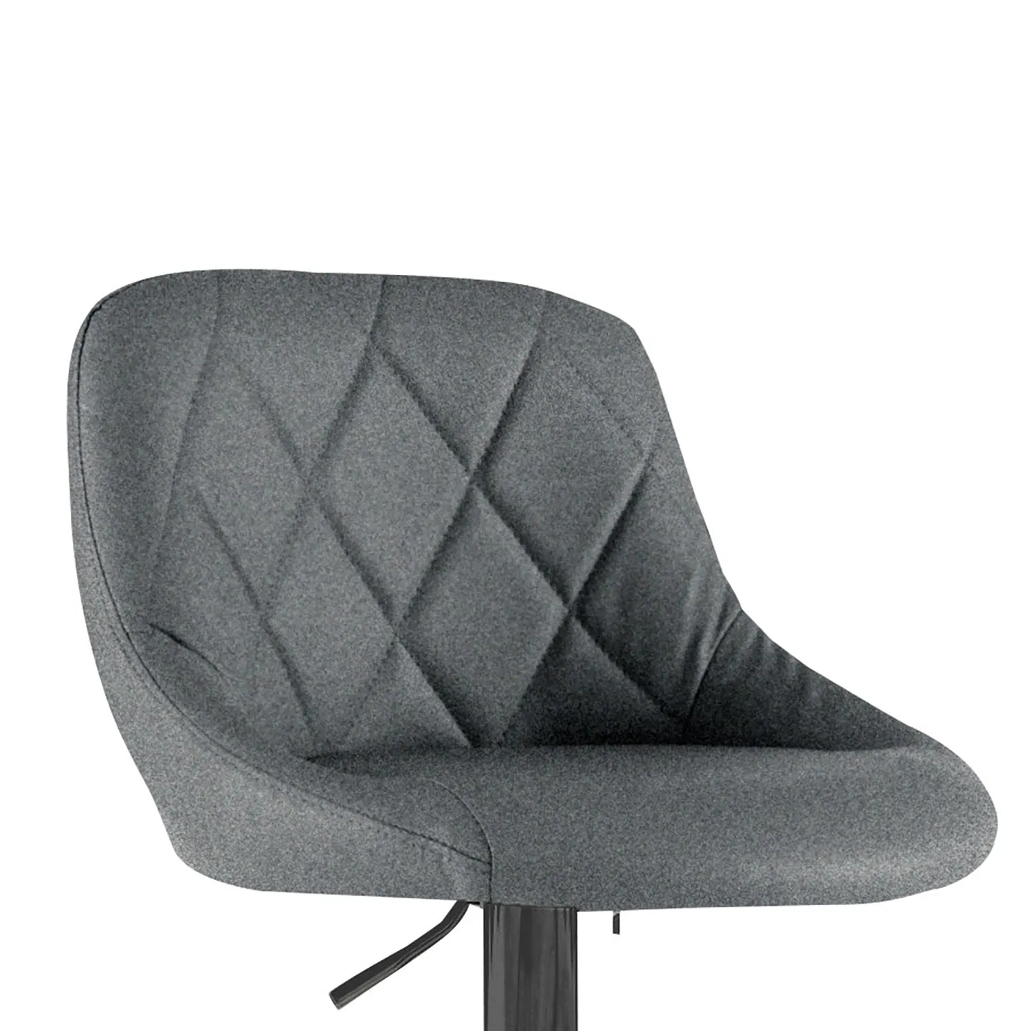 Dark Grey Fabric Bar Stool