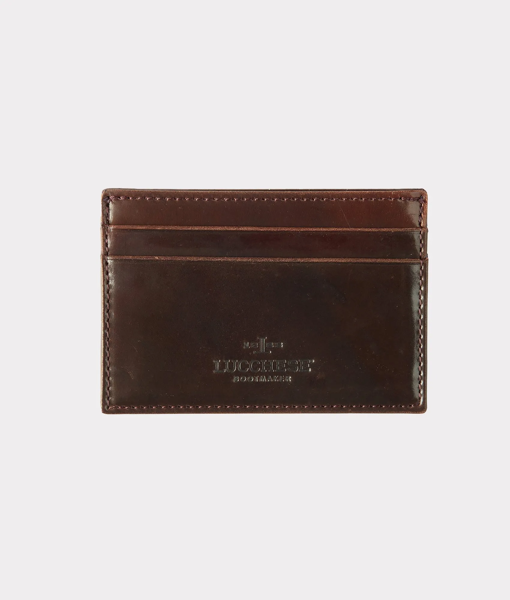 Flat Card Case - Cordovan :: Cognac