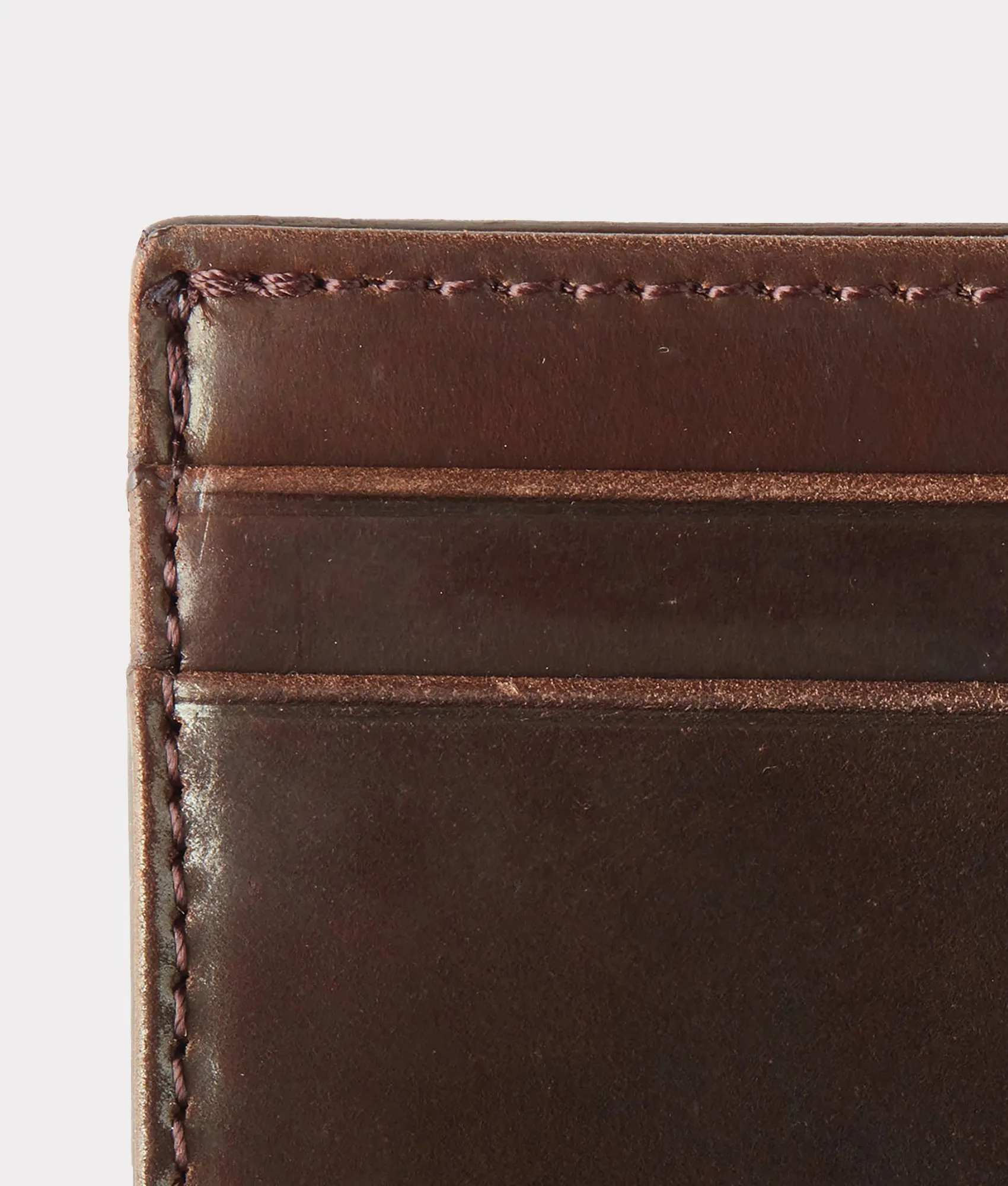 Flat Card Case - Cordovan :: Cognac