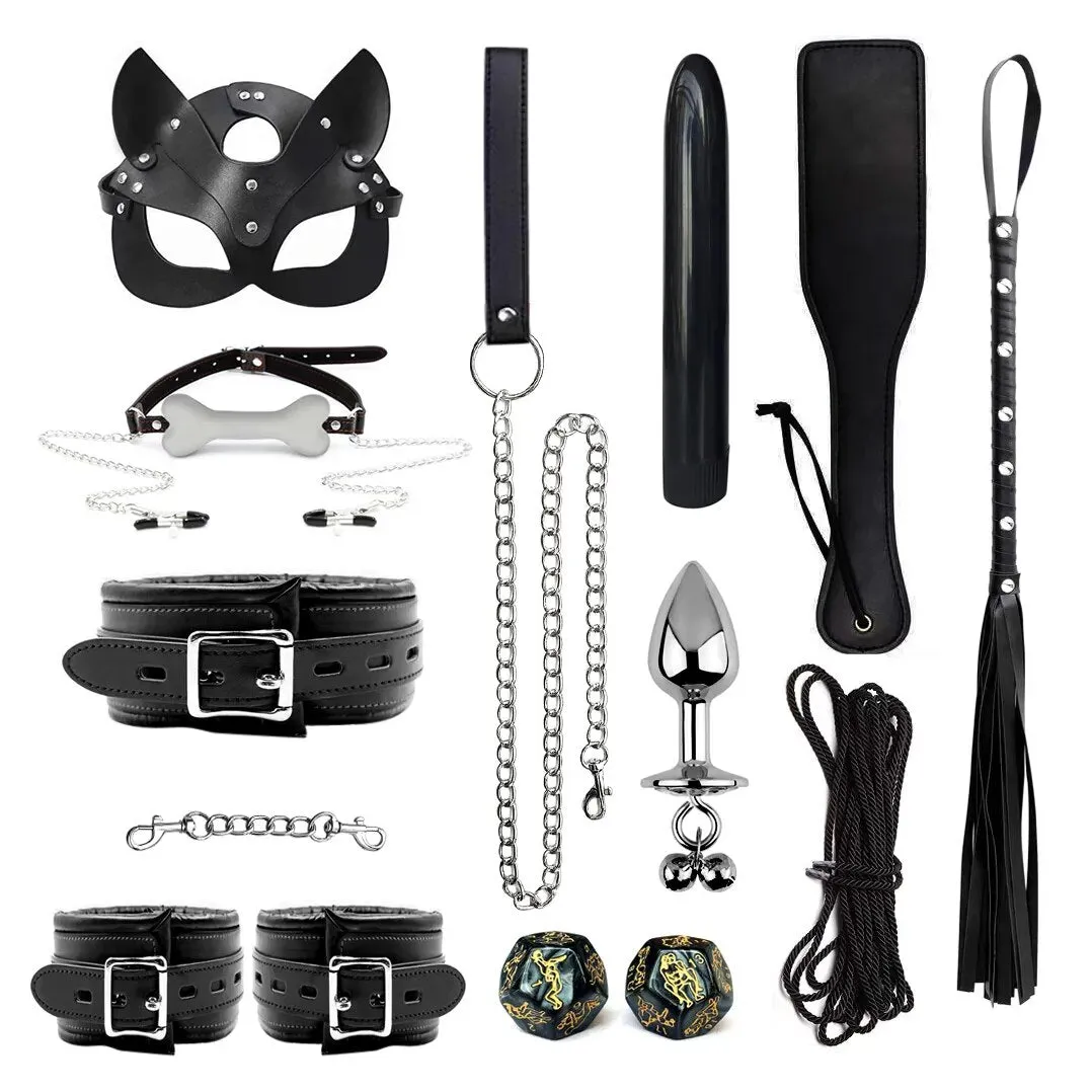Genuine Leather Fetish Bondage Set