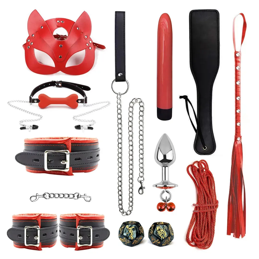 Genuine Leather Fetish Bondage Set