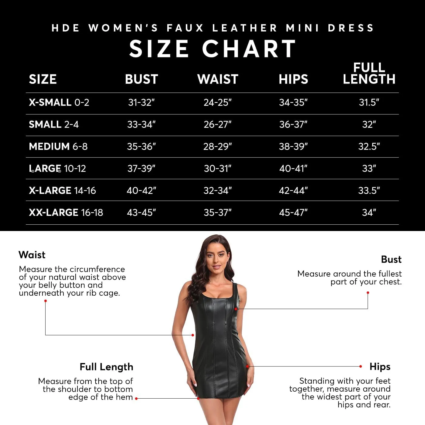 HDE Women's Faux Leather Square Neck Mini Dress Sexy Bodycon Party Club Dresses