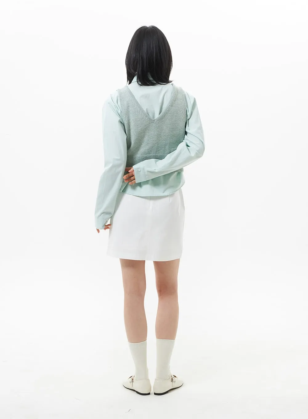 High Waist Basic Mini Skirt OA320