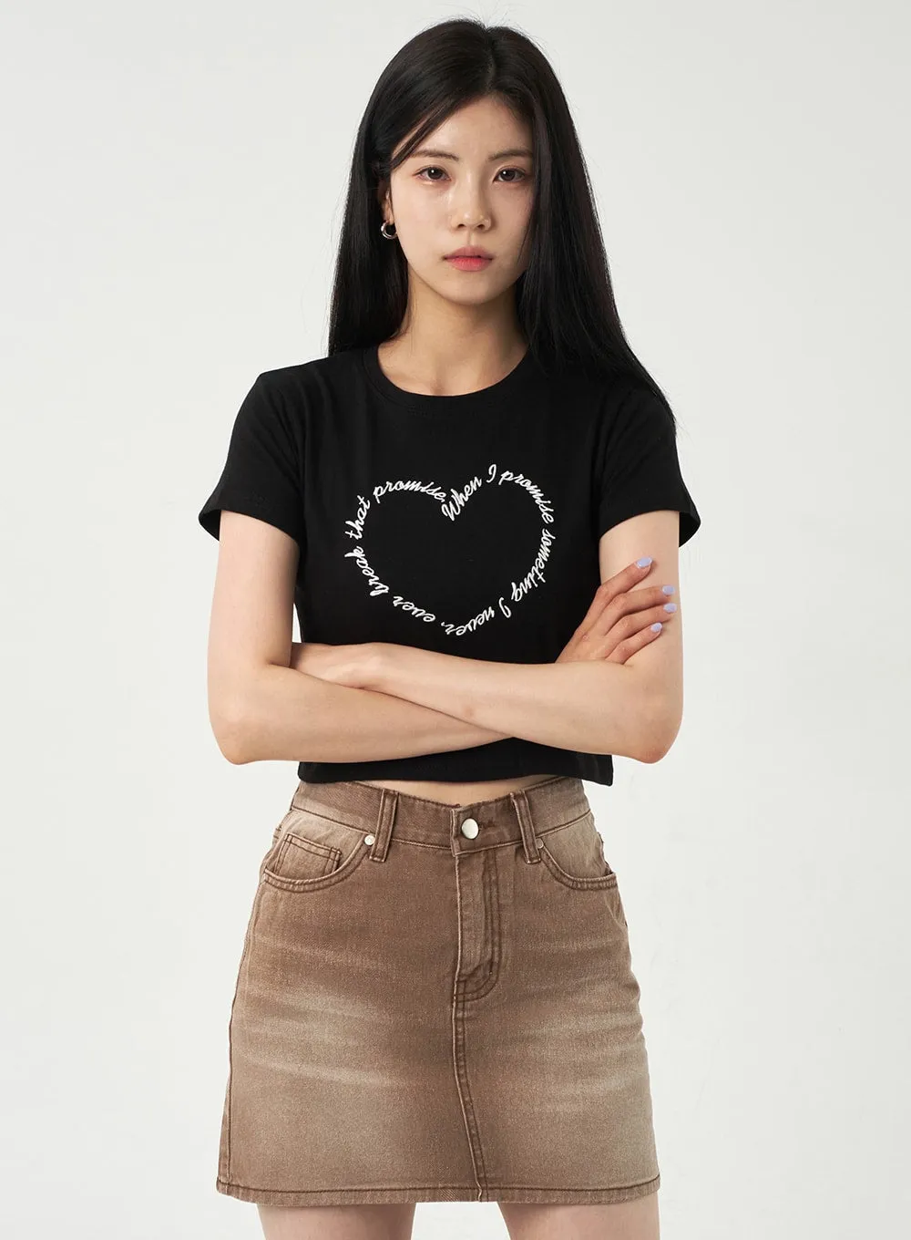 High Waist Mini Skirt OY303