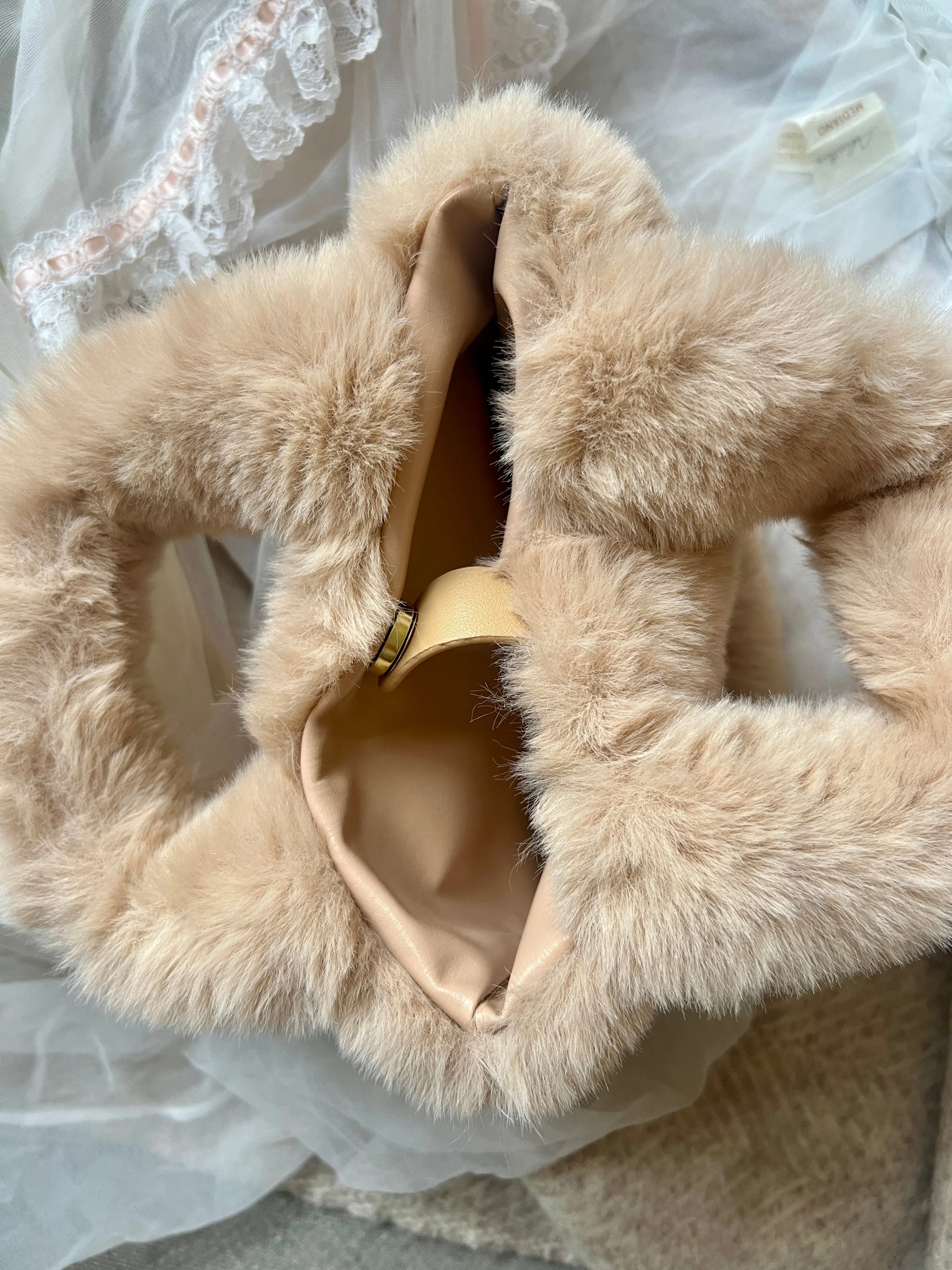 In My Soft Girl Era Faux Fur Mini Hand Bag