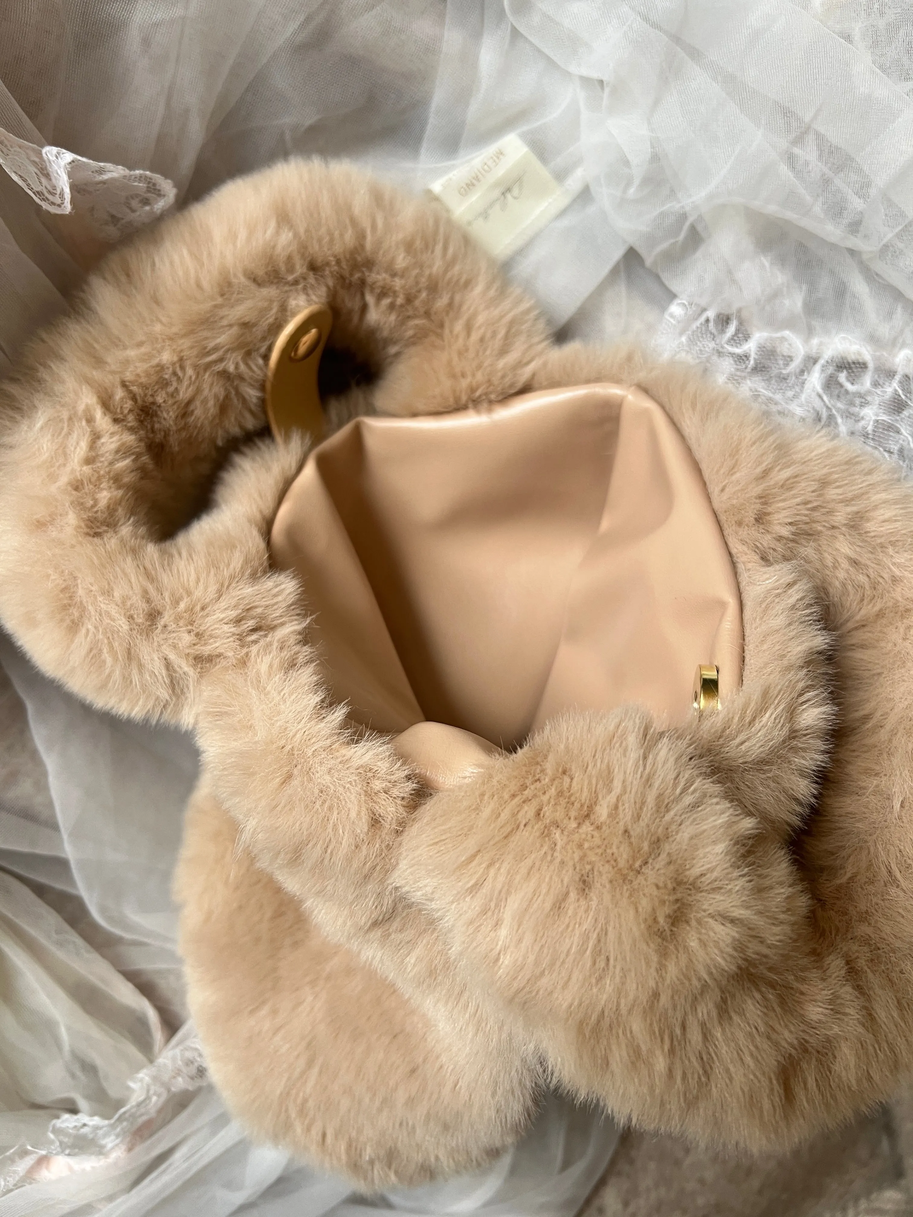 In My Soft Girl Era Faux Fur Mini Hand Bag