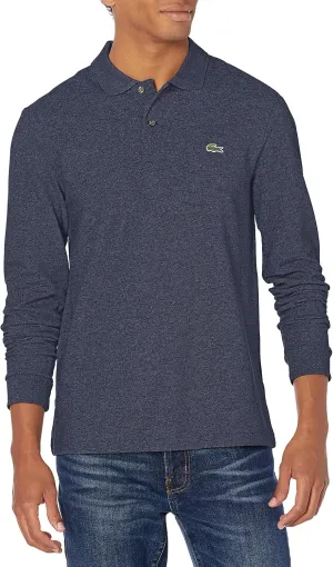 Lacoste Mens Classic Long Sleeve Pique Polo Shirt