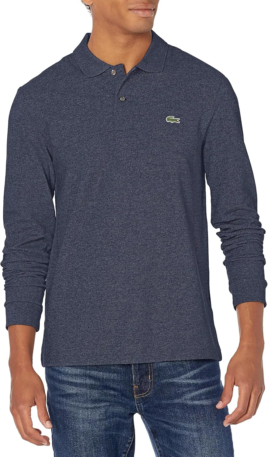 Lacoste Mens Classic Long Sleeve Pique Polo Shirt