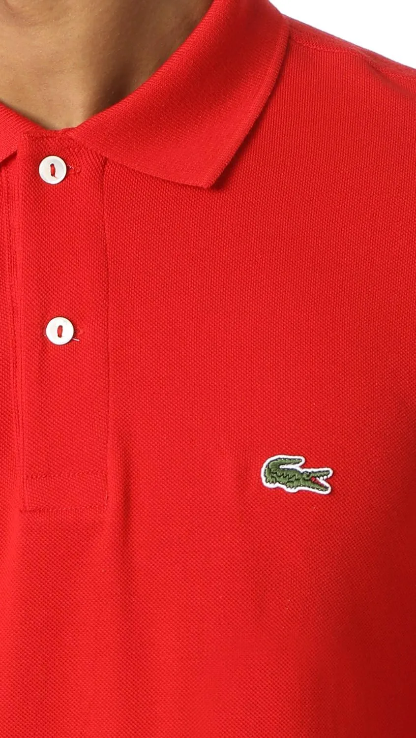 Lacoste Mens Classic Long Sleeve Pique Polo Shirt