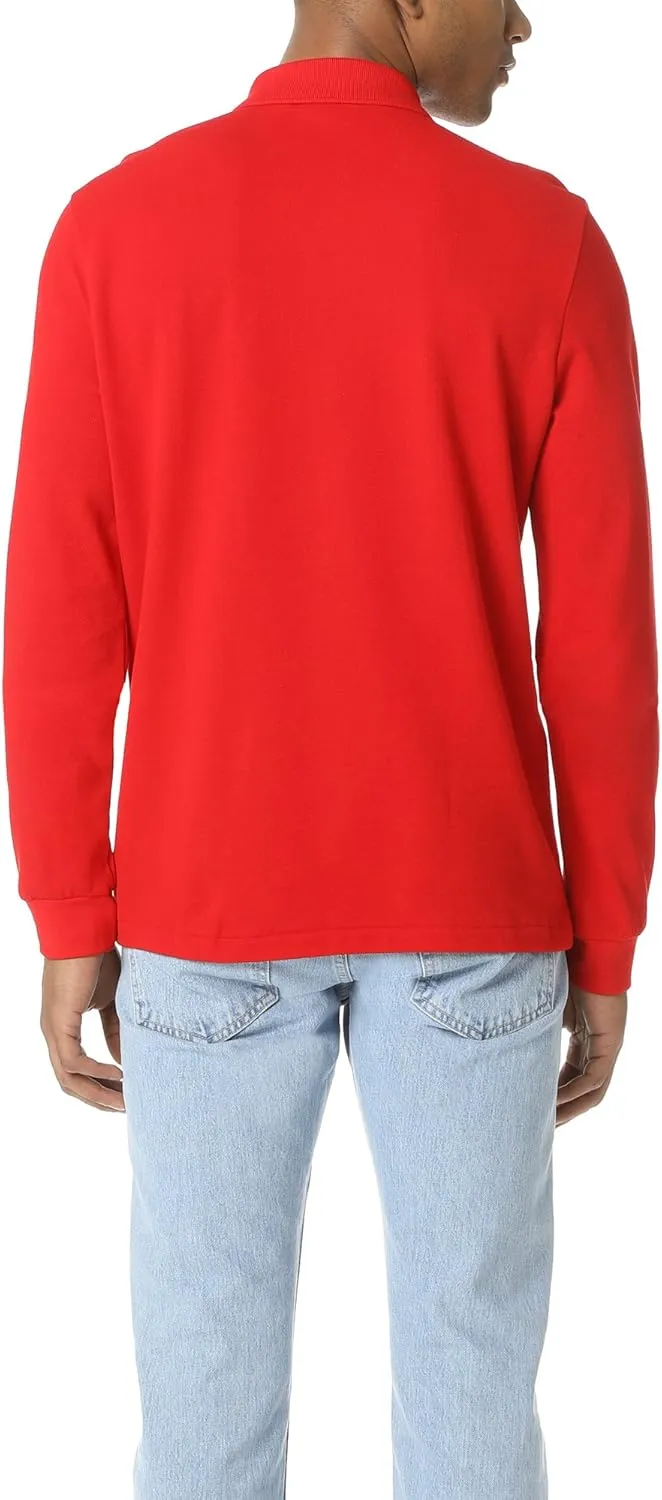 Lacoste Mens Classic Long Sleeve Pique Polo Shirt