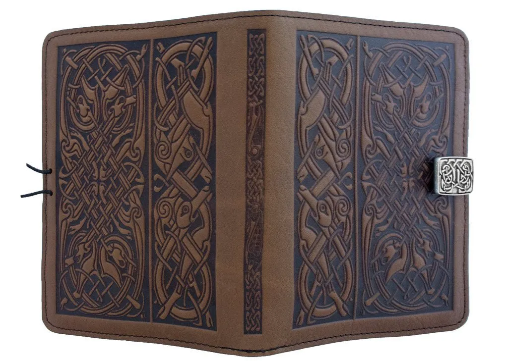 Leather Cover for Kindle e-Readers, Celtic Hounds