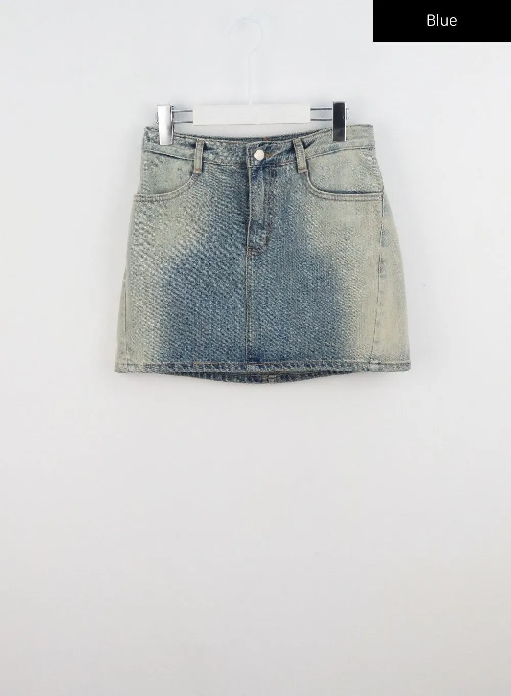 Mid-Rise Denim Mini Skirt CL318