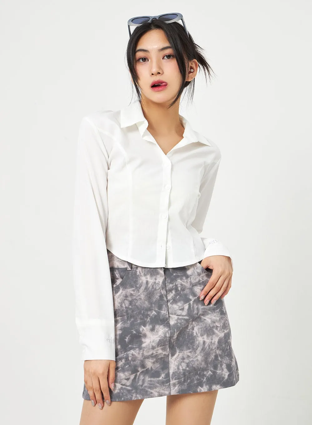 Mixed Color Mini Skirt BA312