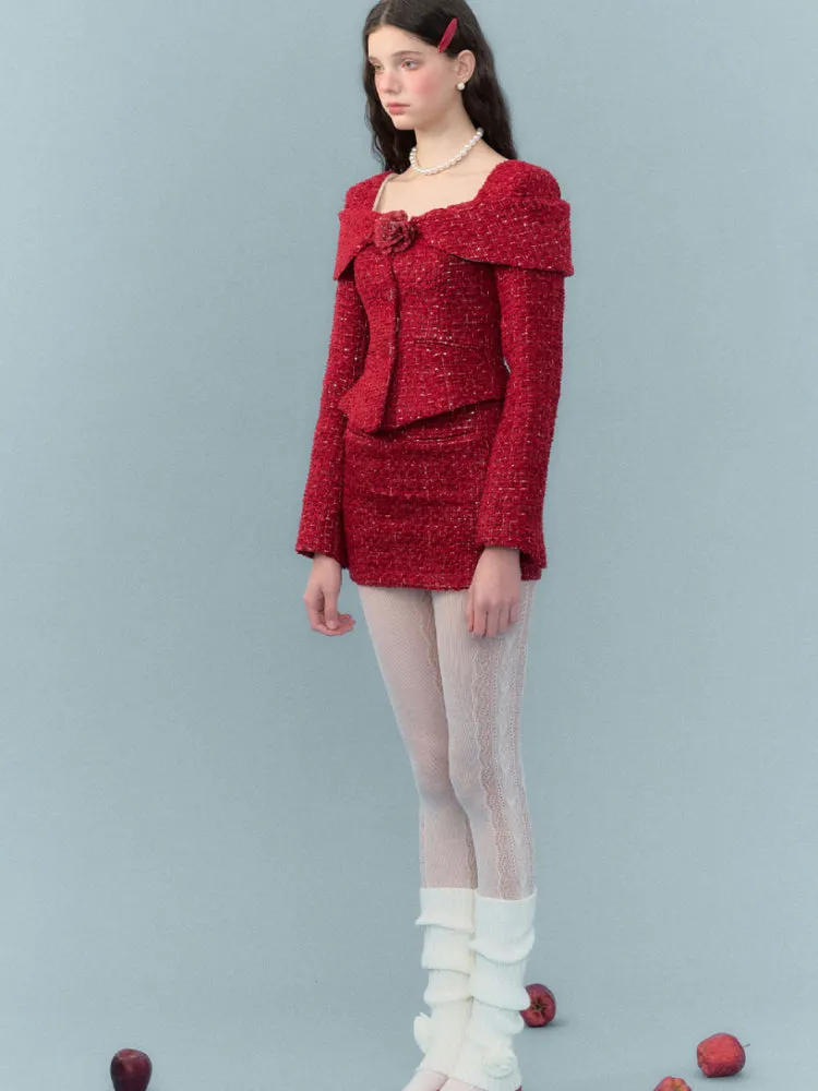 Retro suit jacket   skirt【s0000005663】