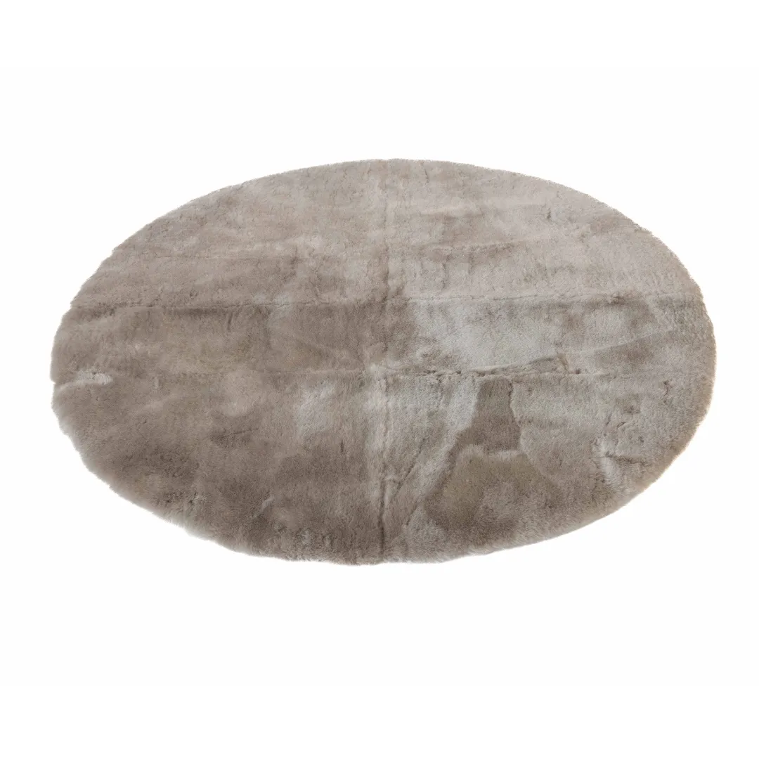 Round Lambskin Play Mat / Tummy Time Rug