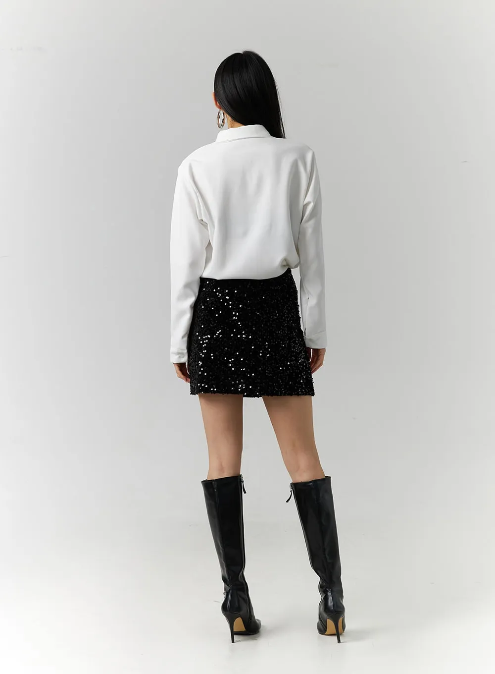 Sequin Mini Skirt ID306