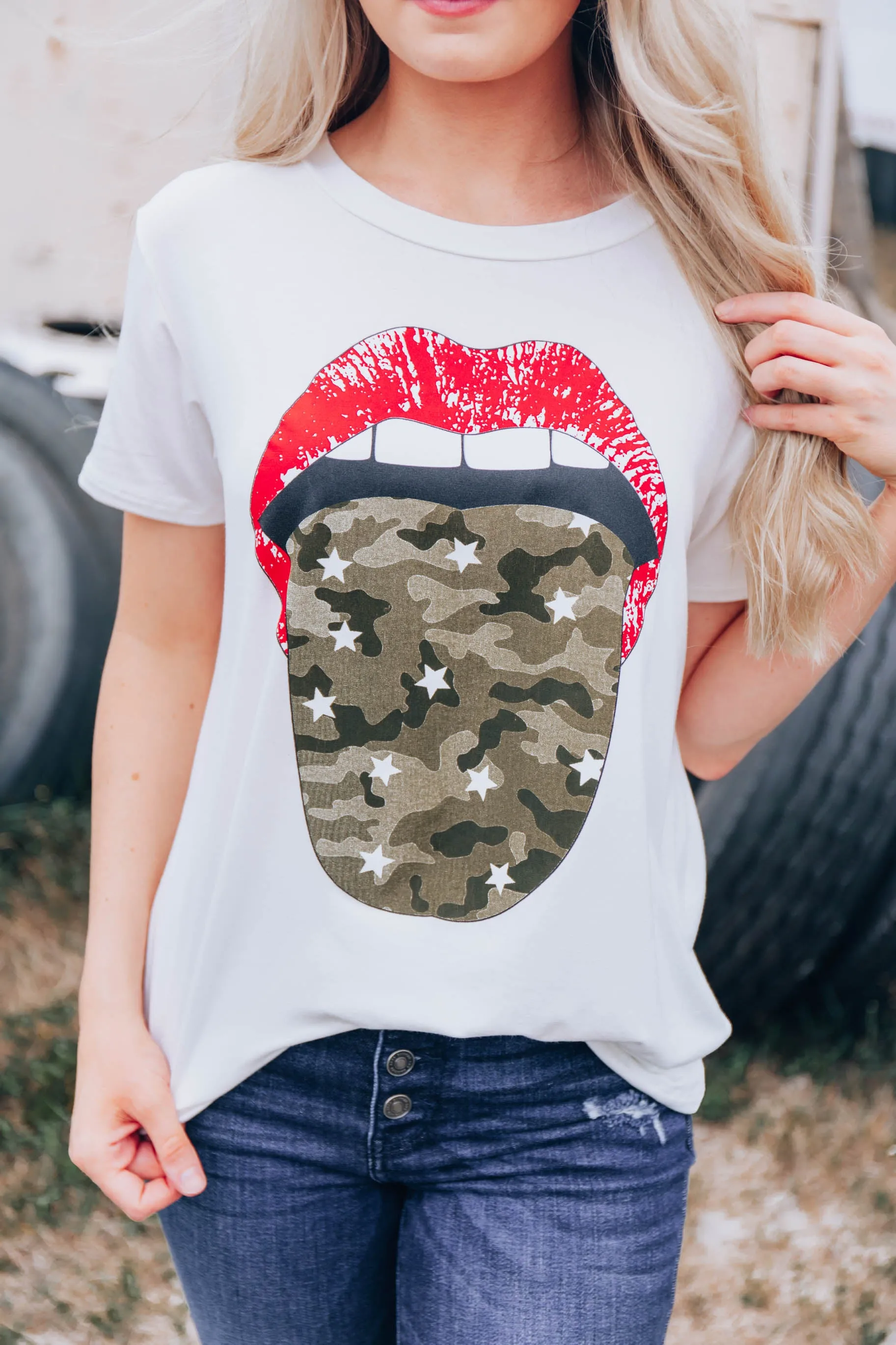Such A Rock Star Graphic Tee - Off White