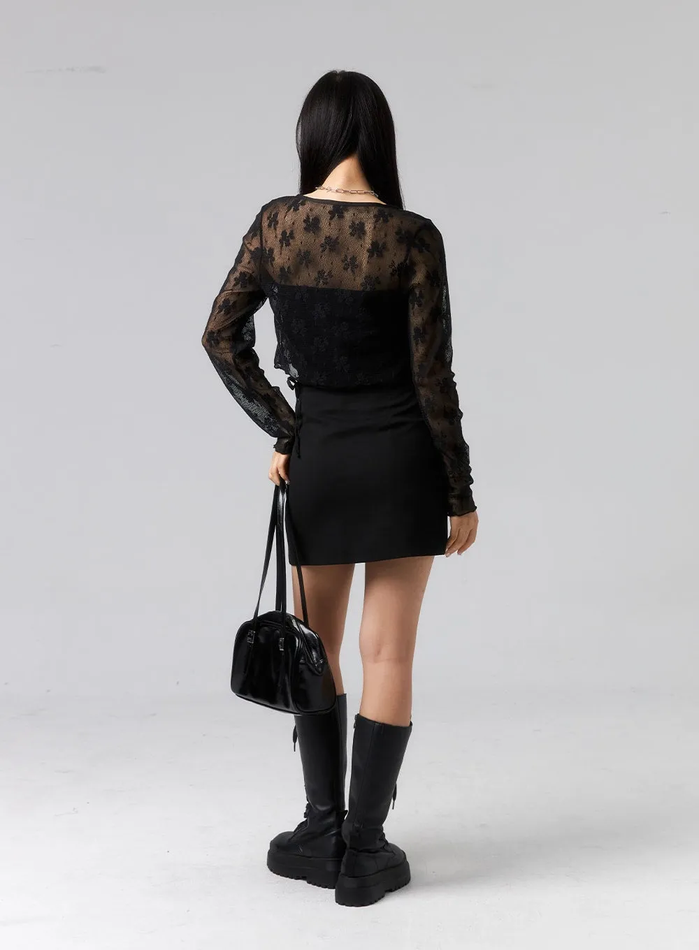 Waist Strap Mini Skirt CL319