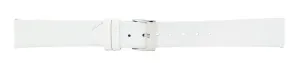 White Smooth Leather Watch Band 18mm 105726