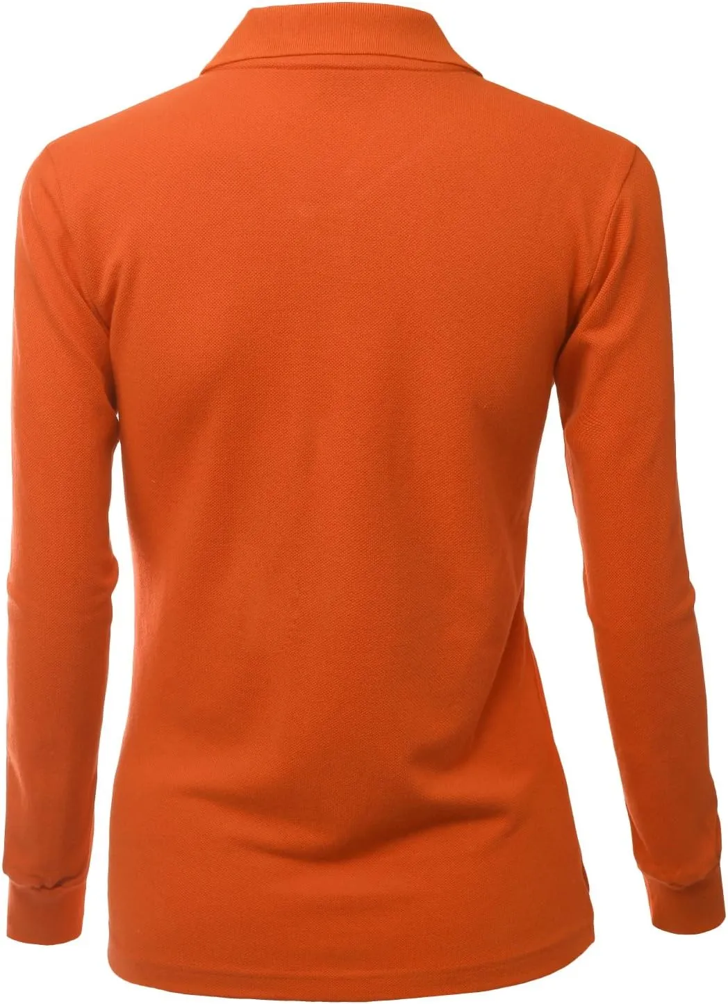 Women's Luxurious Solid Long Sleeves PK Polo Shirt