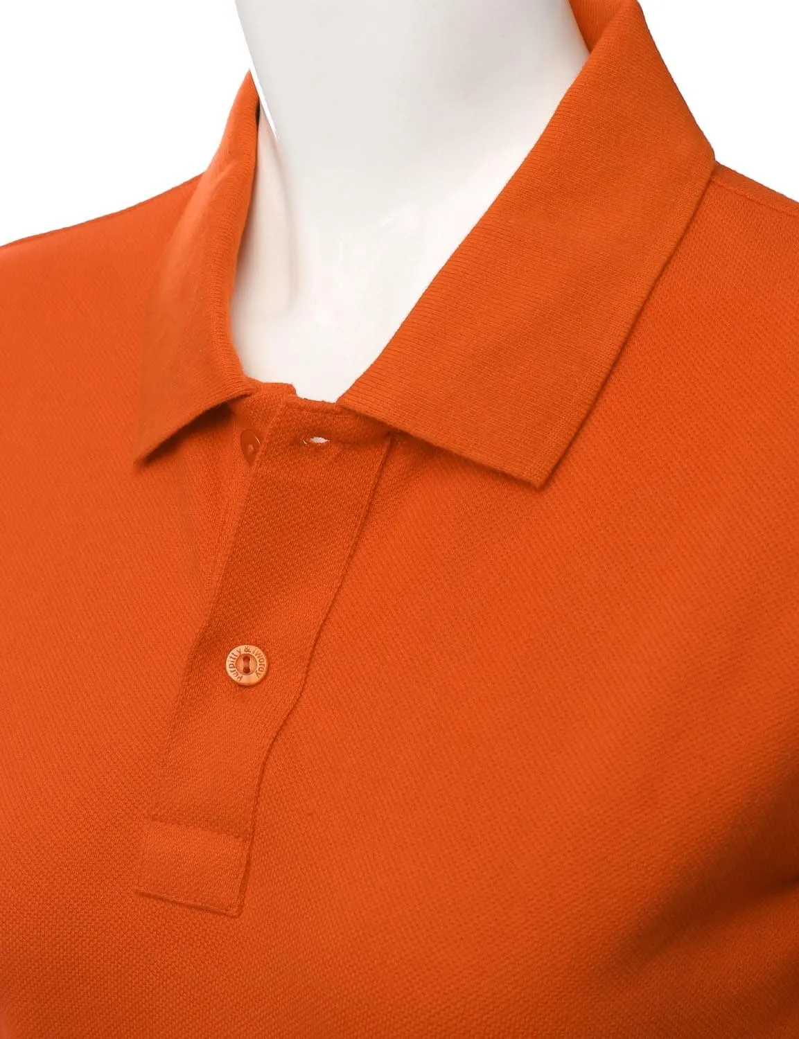Women's Luxurious Solid Long Sleeves PK Polo Shirt